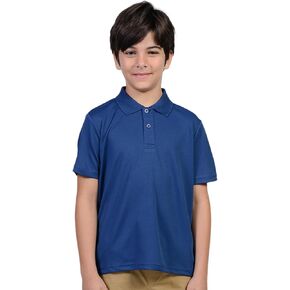 INGEAR Boys Golf Polo Short Sleeve Shirts Performance Active Wear Polo for Tennis and Casual Wear Versatile Boys Polo Shirts
