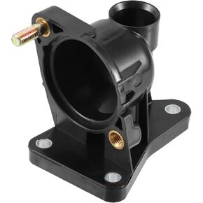 X AUTOHAUX 25630-03010 Plastic Thermostat Housing Engine Coolant Water Outlet Mount for Hyundai I10 1st & 2nd Generation 1.2L Petrol 2007-2019 Black