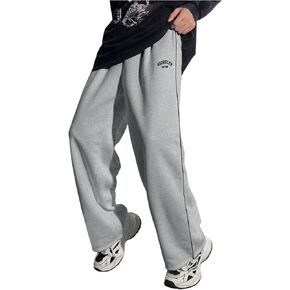 SHENHE Boy's Wide Leg Open Bottom Loose Sweatpants Workout Athletic Preppy Pants Trousers