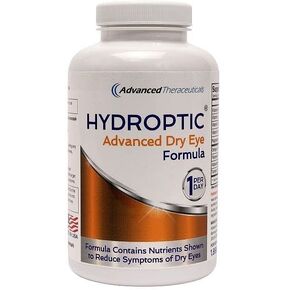 Hydroptic Advanced Dry Eye Formula (One-Per-Day) 90 Day Supply - includes Powerful Antioxidant Astaxanthin