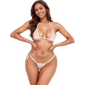 shier micro bikini shiper slutty ، microkini skimpy microkini mini tiny bikini microbikini ، oneize 2-8 White