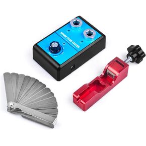 Spark Plug Gap Tool & Spark Plug Tester Kit 0 to 6000RPM with Double Hole 10MM 12MM 14MM 16MM Spark Plug Adjustable Gap Tool with Feeler Gauge for 12V Gasoline Vehicles Spark Plug Socket