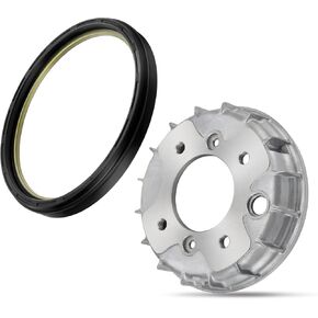 M Mati Front Brake Drum & Dust Seal لـ Honda Foreman 400 TRX400FW 1995-2001 FOREMAN 450 TRX450FE/FM 1998-2001 FORTRAX 300 4X4 TRX300FW 1988-2000 NOT 2X4 45710-HM5-930 91751-HA7-651 91751-HM5-A11