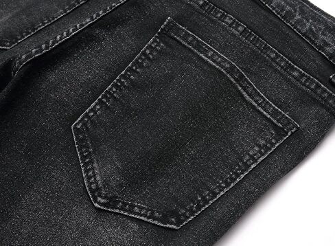 Men's Ripped Skinny Slim Fit Stretch Distressed Destroyed Jeans Denim Pants in Saudi Arabia