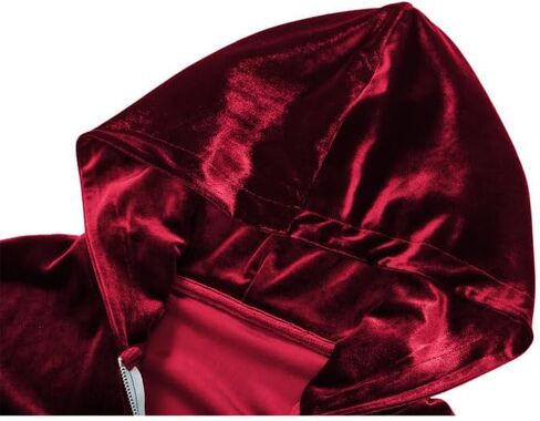 KISSQIQI Mens 2 Pieces Velour Tracksuits Velvet Outfits Sweatsuits Jogging Sport Suits Jacket Pants hooded Tracksuit in Saudi Arabia