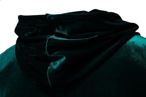 KISSQIQI Mens 2 Pieces Velour Tracksuits Velvet Outfits Sweatsuits Jogging Sport Suits Jacket Pants hooded Tracksuit in Saudi Arabia