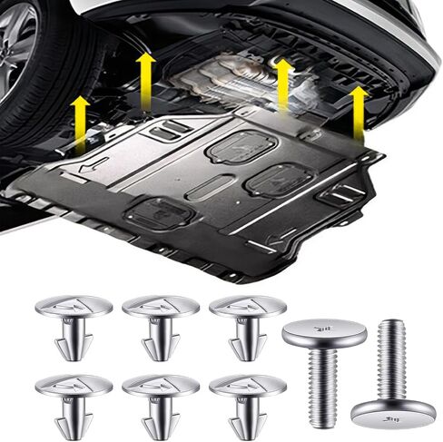 14PCS Engine Splash Shield Hardware Kit – Under Engine Cover Bolts & Clips for Skid Plate & Oil Pan Protection – Replaces 90105-TBA-A00, 90674-TY2-A01 in Saudi Arabia
