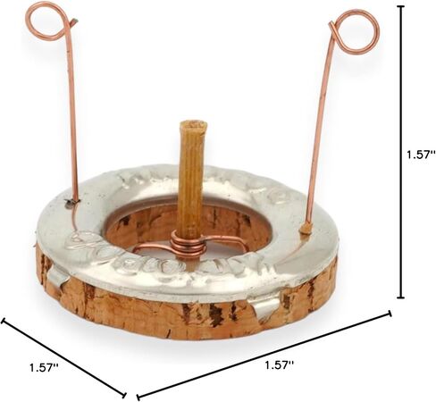 Orthodox Mount Athos Cork Floats for Vigil Lamps - Adjustable Open Cork Floats for Greek Vigil Oil Lamps | Round Floating Wicks | Home Altar Candles | Prayer Corner | for Home or Church Use (5) in Kuwait