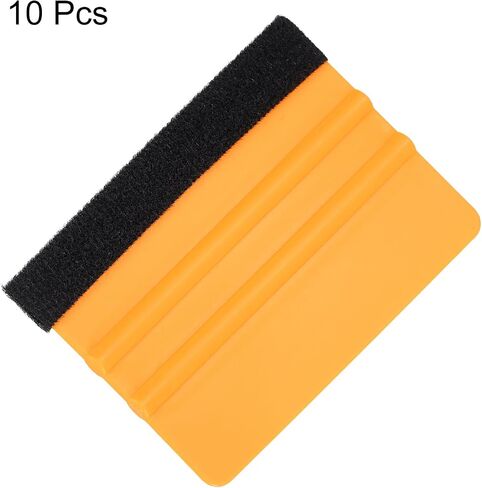 HARFINGTON 10pcs Vinyl Squeegee Felt Edge 4" Squeegee Felt Fabric Decal Vinyl Scraper Car Wallpaper Smoothing Tools Window Privacy Film Glass Tint Squeegee Installation, Green in Saudi Arabia