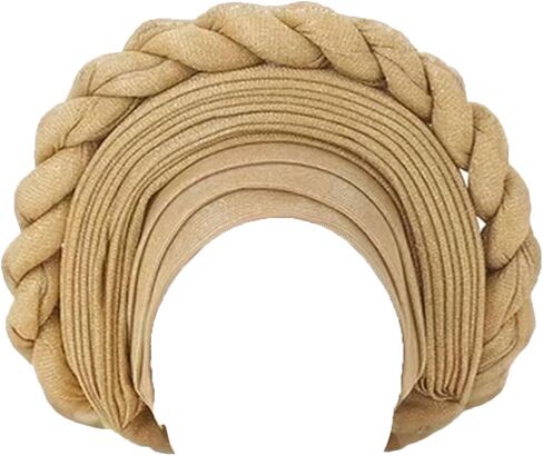 African Women's Headwear Wedding Party Headwear Gele Headties Nigerian Handmade Hats for Women in Saudi Arabia