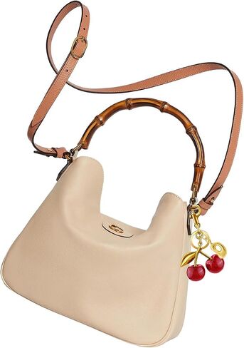Cherry Purse Charm Bag Charms - Cute Keychain For Women Tote Handbags Accessories Gold Bubble Initial Key chains Set in Saudi Arabia