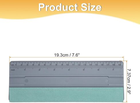 HARFINGTON 3pcs Vinyl Squeegee Felt Edge 6" Squeegee Felt Fabric Decal Vinyl Scraper with Ruler Measuring Car Wallpaper Smoothing Window Privacy Film Glass Tint Installation, Grey in Saudi Arabia