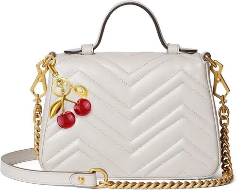 Cherry Purse Charm Bag Charms - Cute Keychain For Women Tote Handbags Accessories Gold Bubble Initial Key chains Set in Saudi Arabia