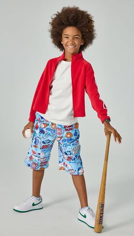 iscream + Corey Paige Designs Big Boys Bold Print Silky Soft Plush Shorts Collection in Saudi Arabia