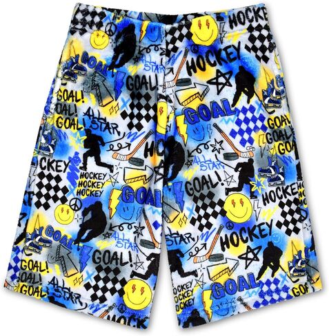 iscream + Corey Paige Designs Big Boys Bold Print Silky Soft Plush Shorts Collection in Saudi Arabia