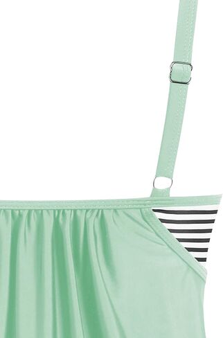 ZAFUL Womens Tankini Tops Blouson Tummy Control Swim Top Loose Fit Bathing Suit Top No Bottom in Saudi Arabia