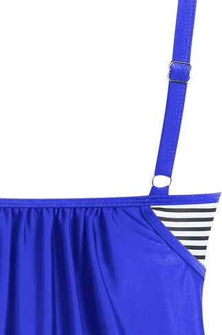 ZAFUL Womens Tankini Tops Blouson Tummy Control Swim Top Loose Fit Bathing Suit Top No Bottom in Saudi Arabia