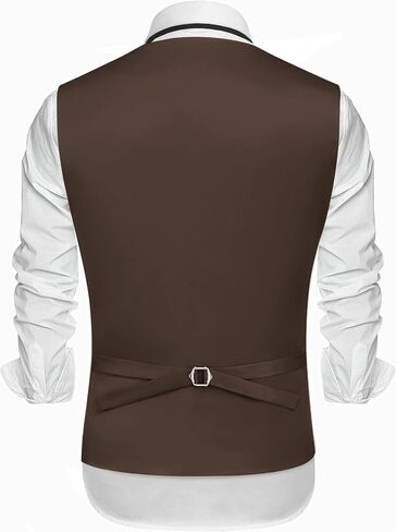 COOFANDY Men's Suit Vests Slim Fit Waistcoat Notch Lapel Casual Formal Vest in Saudi Arabia