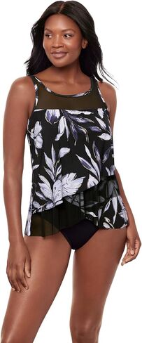 Miraclesuit Women's Swimwear Mirage High Neckline Underwire Bra Tankini Bathing Suit Top in Kuwait