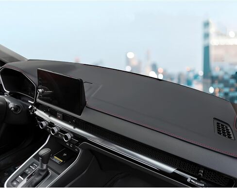Car Dash Cover Fit for Honda CR-V 2025 2024 2023 Center Console Dash Cover Dash Mat Interior Accessories for Honda 2025 Microfiber Leather Pad (with HUD, Black line) in Kuwait