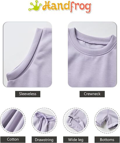 Girls 2 Piece Outfits 2025 Trendy Clothes Summer Cute Sleeveless Tops Shorts Clothing Sets Activewear in Saudi Arabia