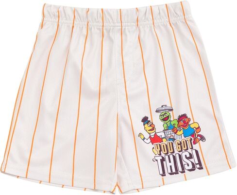 Sesame Street Athletic Mesh Jersey Tank Top and Basketball Shorts Outfit Set Infant to Toddler Sizes (12 Months - 5T) in Saudi Arabia