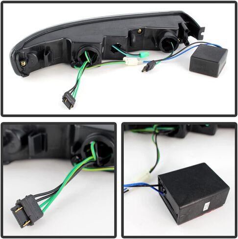 ACANII - For 1999-2006 GMC Yukon Sierra 1500 2500 3500 Chrome Housing LED Bumper Lights Signal Parking Lamps Assembly in Saudi Arabia