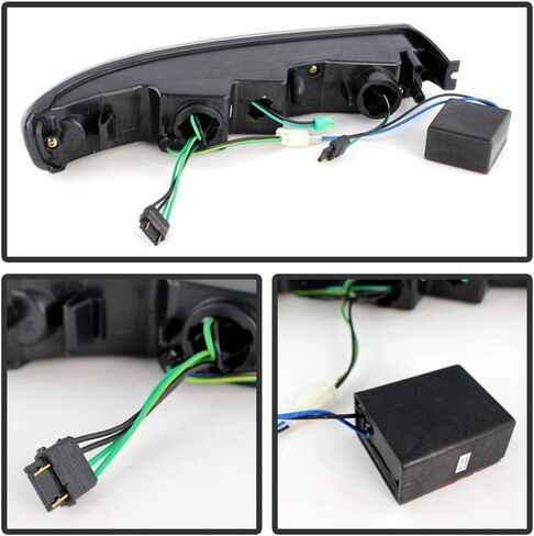 ACANII - For 1999-2006 GMC Yukon Sierra 1500 2500 3500 Chrome Housing LED Bumper Lights Signal Parking Lamps Assembly in Saudi Arabia