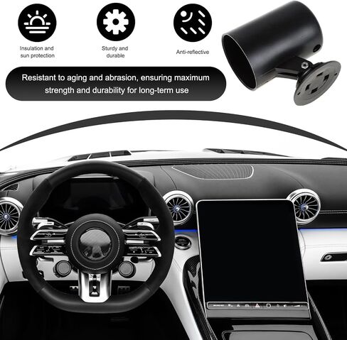 Car 2" 52mm Dual Hole Dash Gauge Pod Holder, ABS Plastic Dual Gauge Console Dashboard Pod Mount, Universal Housing Pod Meter Cup Gauge to Vehicle's Dash, Car Accessories in Saudi Arabia