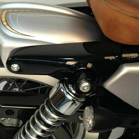 Rear Fender Strut Set Mudguard Mudflap Support Cover Side Turn Signal Light Bracket Fit For Harley Sportster Iron XL 883 1200 48 72 2004-2023 (Gloss Black) in Kuwait
