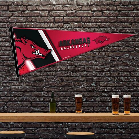 Rico Industries NCAA Louisiana-Lafayette Ragin Cajuns Primary 12" x 30" Soft Felt Pennant - EZ to Hang - Home Décor (Game Room, Man Cave, Bed Room) in Saudi Arabia