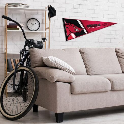 Rico Industries NCAA Louisiana-Lafayette Ragin Cajuns Primary 12" x 30" Soft Felt Pennant - EZ to Hang - Home Décor (Game Room, Man Cave, Bed Room) in Saudi Arabia