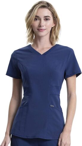 مجموعة Infinity Scrub للنساء V-Neck Top CK623 و Bants Jogger Mid Rise مع فتل الرطوبة ونسيج امتداد 360 درجة- CK110A ، Navy- M Top/M Pant in Saudi Arabia