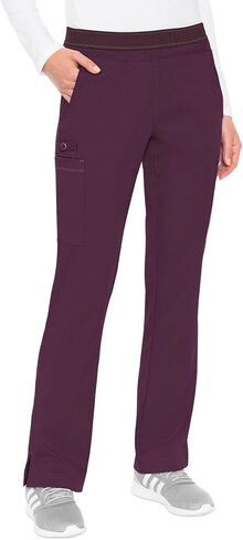 Med Couture Scrub Set for Women, 11 Pockets with V-Neck Scrub Top MC7459 and Comfortable Scrub Pants, MC7739, Wine - M Top/M Pant in Saudi Arabia