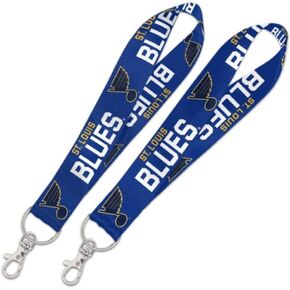 WinCraft NHL St. Louis Blues 1 Inch Hockey Key Strap with 6 Inch Loop and Swivel Lobster Clasp