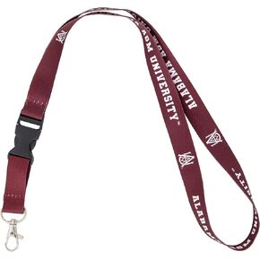 Desert Cactus Alabama A&M University Lanyard Bulldogs AAMU Car Keys ID Badge Holder Keychain Detachable Breakaway Snap Buckle (Burgundy)