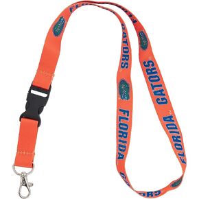 Desert Cactus University of Florida Gators Car Keys ID Badge Holder Lanyard Keychain Detachable Breakaway Snap Buckle (Orange)