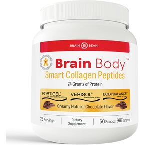 Brain Body Collagen Peptides Powder - Vital Proteins from Collagen Peptides Powder Supplement for Skin, Muscle, and Joints - Collagen Supplements for Women and Men - 25 Servings - 875 Grams