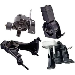 ENA Front Right Rear Engine Motor and Trans Mount Set of 4 Compatible with Pontiac Toyota Vibe Matrix Base XR Corolla 1.8L Manual Replacement for A4218 A4219 A4221 A4230