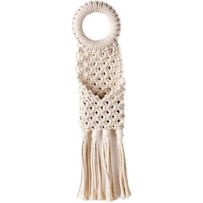 Decor Key Picture Doorknob Ornament Wall Mini Nursery Cotton Living Room Pouch Home Hanging Dorm Small Macrame Bohemian Sundries Hanger Phone for Magazine Handmade Pocket in Saudi Arabia
