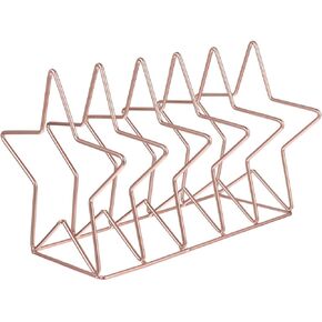Cabilock Iron Star File Storage Holder, Rust Resistant, Black, 11"W x 11"L x 11"H