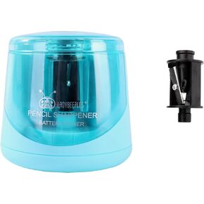 AA Battery Power Electric Pencil Sharpener, Portable &Automatic Sharpening for Wooden Pencil, a Replacement Blade Contained,