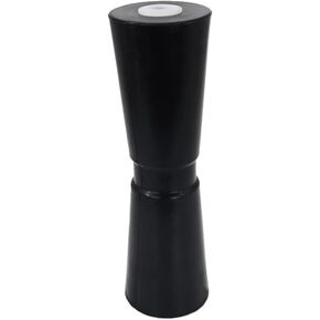 Heavy Duty Boat Trailer Roller, Rubber Shaft Keel, Black - 12 Inch