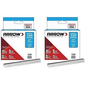 Set of 2 Arrow Fastener 50624SPTP 3/8" T50 Staples (Two Pack)