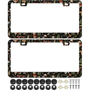 2Pcs You just got Passed by a Barb License Plate Frames Cover Holders Stainless Steel Nicki Rapper Minaj Barbz License Plate Cover with Screw Caps Cover and Screwdriver Set - 2-Hole