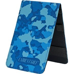 Scorecard Holder and Golf Yardage Book Cover - Durable and Water-Resistant Blue Camo Golf Card Holder - Essential Golf Accessories (4.5in x 7.2in)