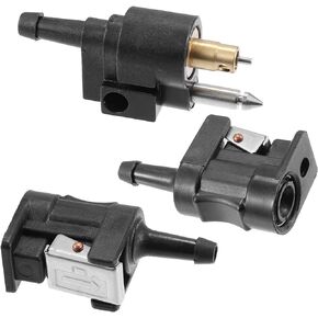 X AUTOHAUX 3pcs Marine Boat Engine Fuel Line Connector Fittings 6mm Female Male Fuel Pipe Joint Comp Fitting for Yamaha Outboard Motor Fuel Tank Hose Pipe 1/4" 6Y1-24305-06 6G1-24304-10