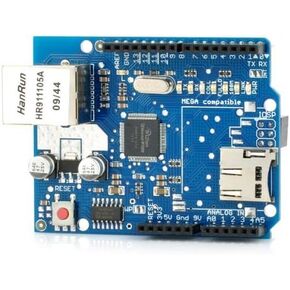 HiLetgo W5100 Ethernet Network Shield W5100 Ethernet Expansion Board with SD Card Slot for Arduino UNO MEGA2560