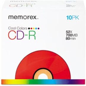 CD-R Disc, 700 MB, 80 min, 52x, PK 10