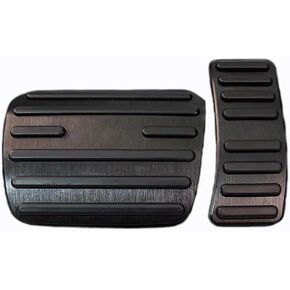 Car Brake Gas Pedal Cover, Non-Slip NO Drill Performance Automotive Foot Pedal Pads Compatible with Audi A3 A4 A5 A6 A7 A8 Q3 Q5 Q7 Q8 SQ5 SQ7 SQ8 TT TTRS (Black,2pcs)